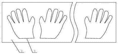 衛(wèi)生附紙手套的制作方法與工藝
