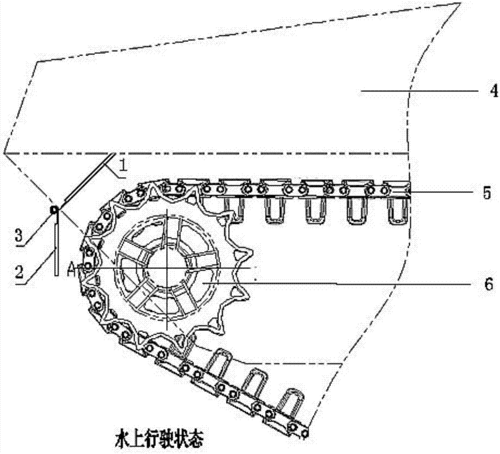 一種履帶式兩棲車輛的前導(dǎo)水組件的制作方法與工藝