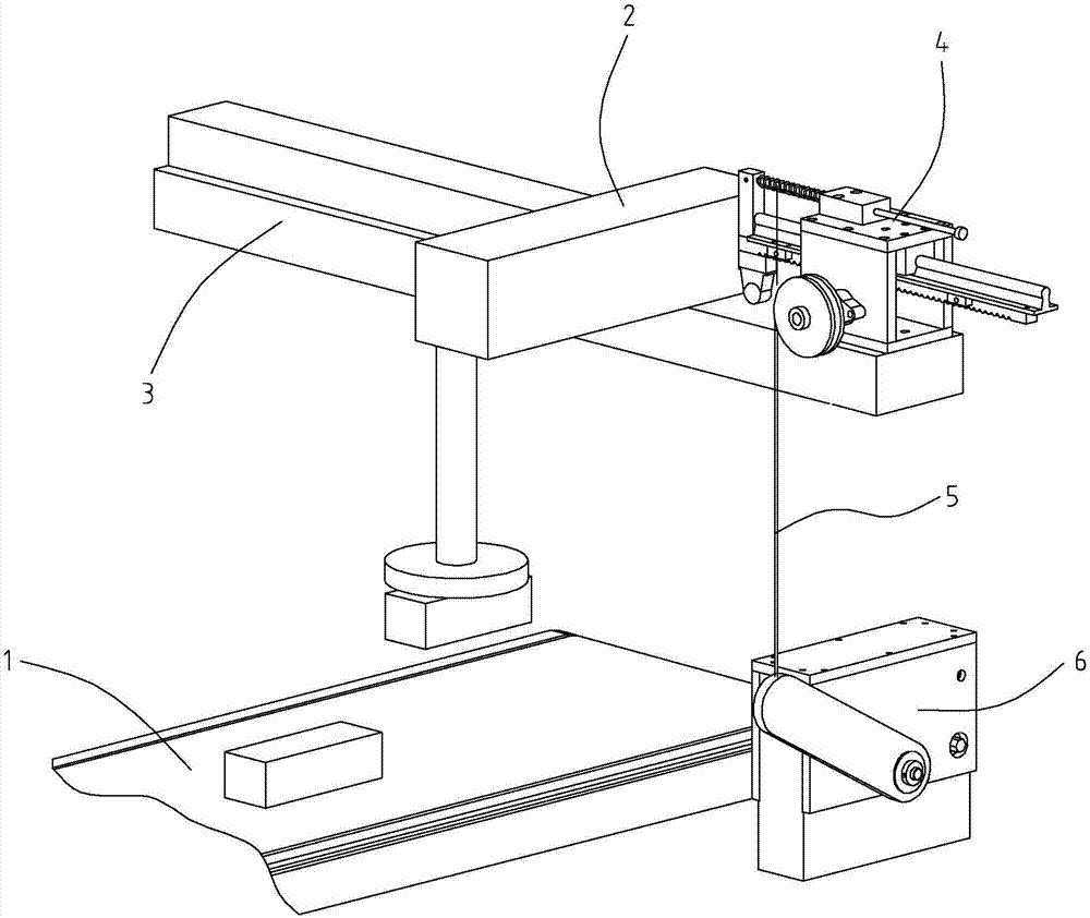 一種注塑機(jī)生產(chǎn)線上的無電力驅(qū)動(dòng)式輸送機(jī)的制作方法與工藝