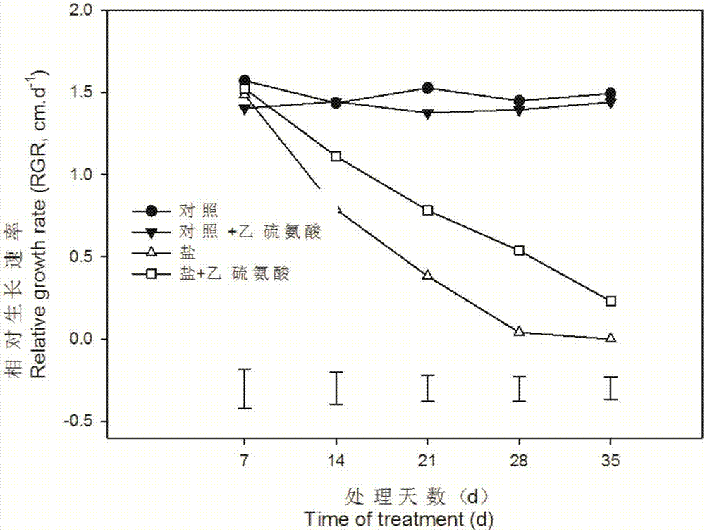 乙硫氨酸在提高草坪草抗盐能力中的应用的制作方法与工艺