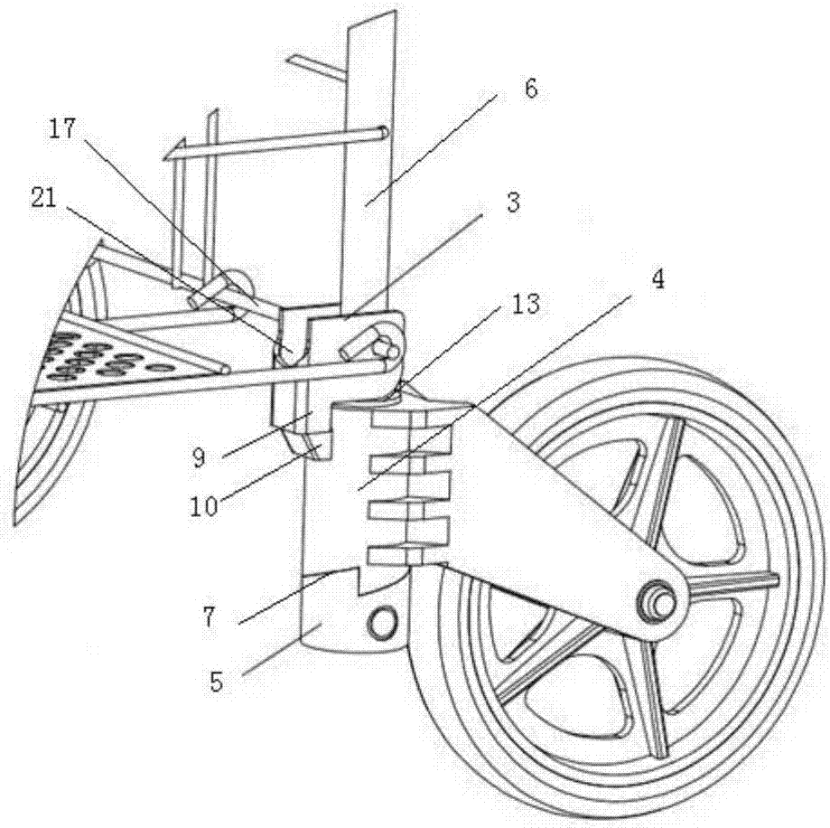 一种后轮折叠手推车的制作方法与工艺