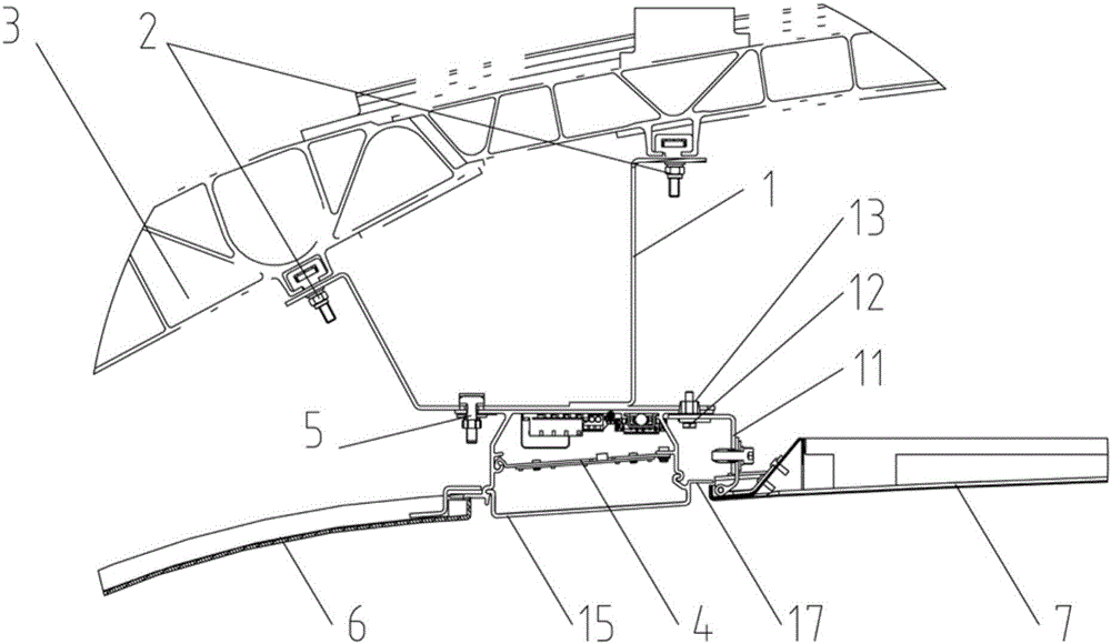 城際動(dòng)車組車內(nèi)頂部裝飾集成結(jié)構(gòu)的制作方法與工藝