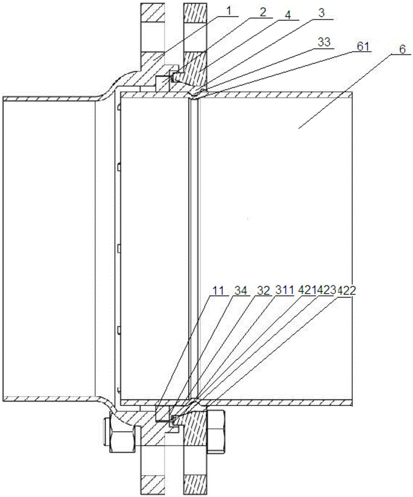 一种腔式法兰管件管道连接装置的制作方法