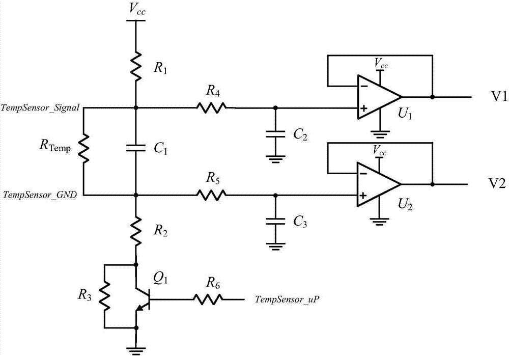 一種電機(jī)溫度采樣電路的制作方法與工藝