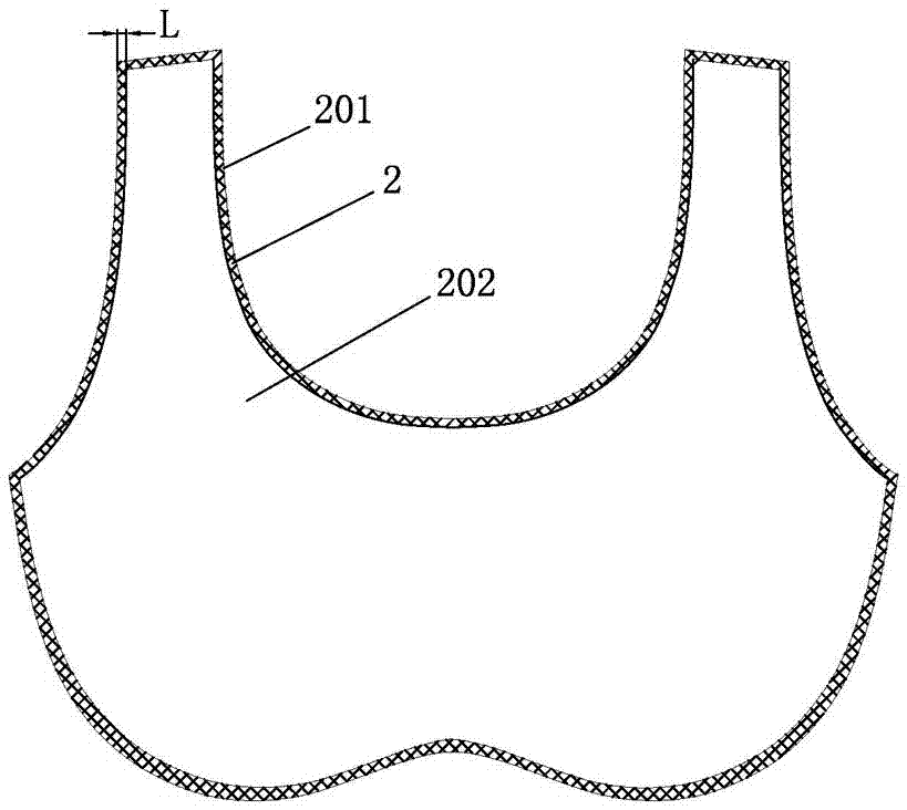 一种新型无缝运动文胸主体半成品的制备方法与流程