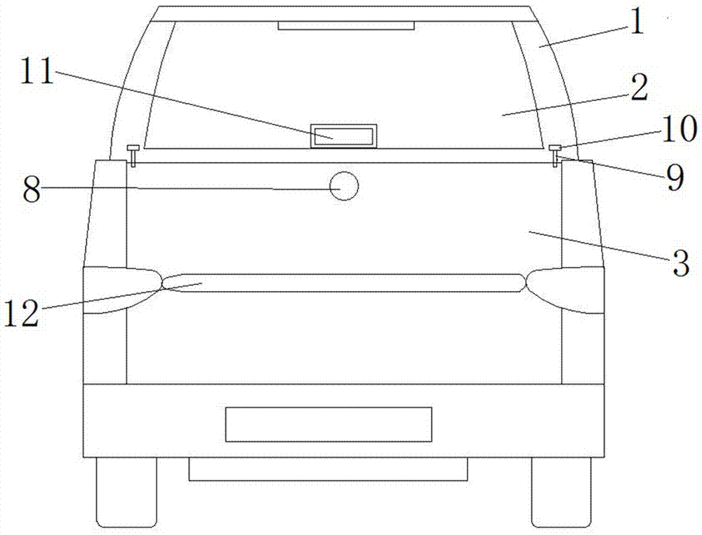 電動四輪車后組合門的制作方法與工藝