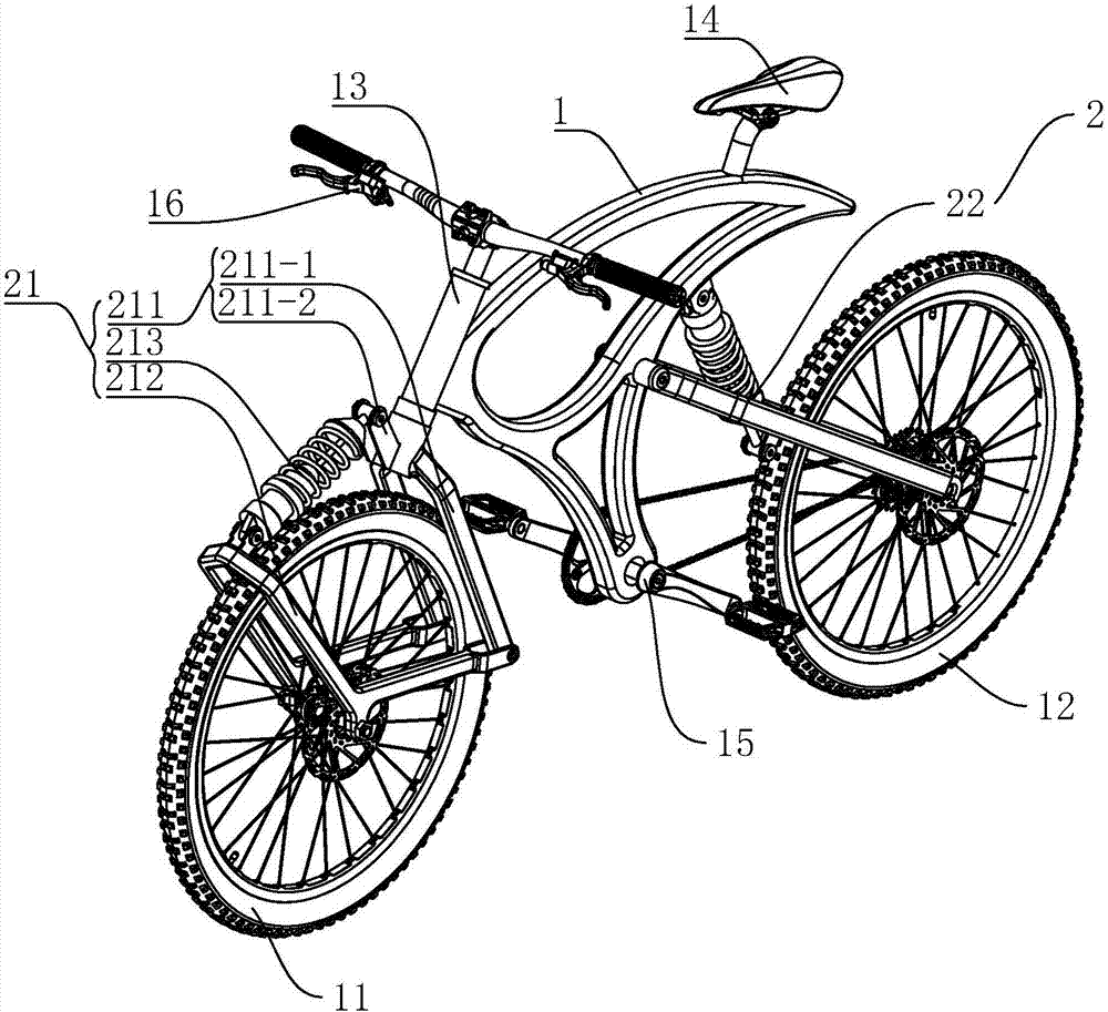 山地自行车的制作方法