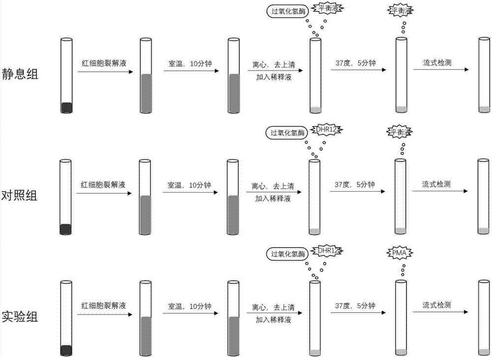 一種用于檢測(cè)中性粒細(xì)胞呼吸爆發(fā)功能的試劑盒的制作方法與工藝