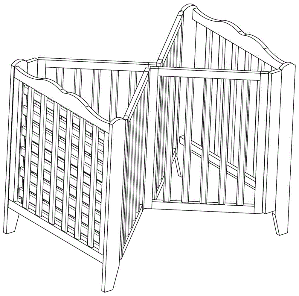 一種可折疊收納的嬰兒床的制作方法與工藝