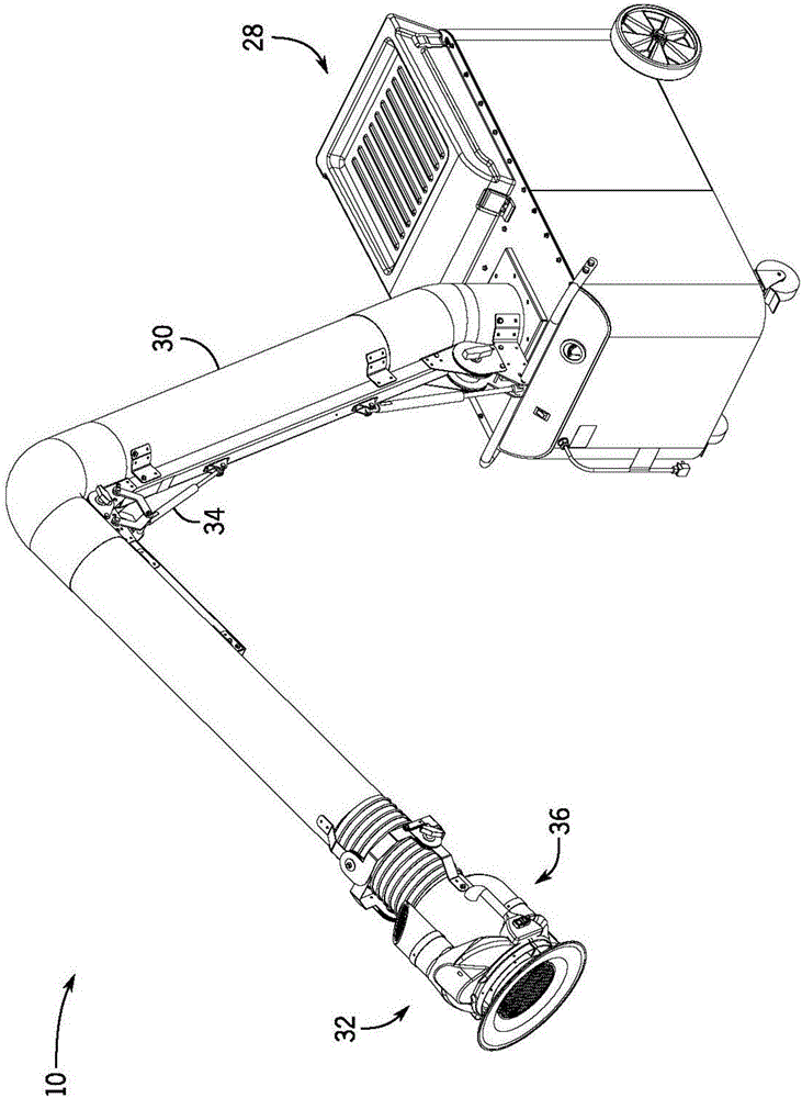 具有分段式正压空气流系统的抽出器的制作方法与工艺