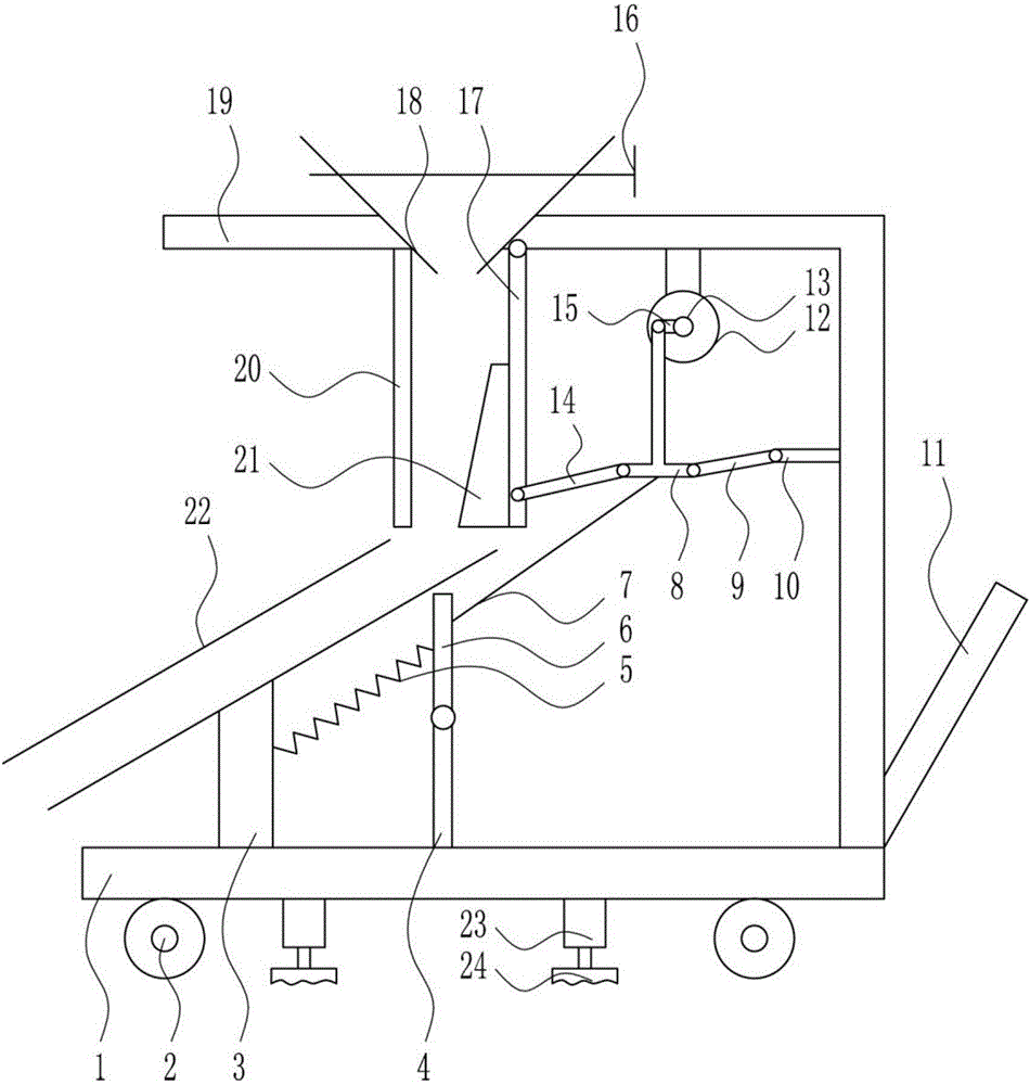 一種建筑用廢棄沙石低耗型填埋裝置的制作方法