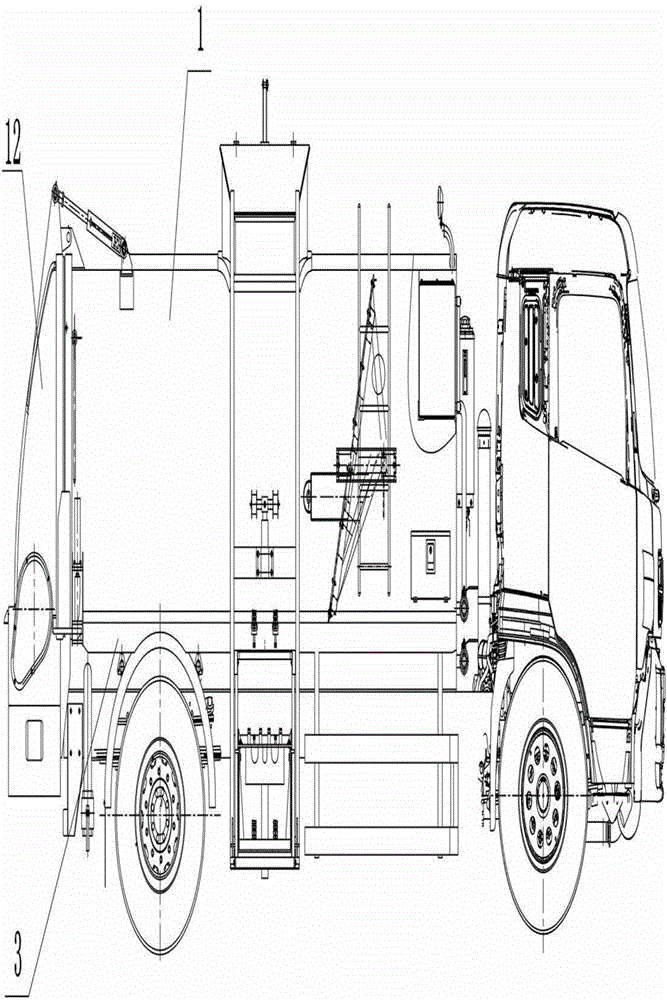 一種餐廚車?yán)涞臎_洗機(jī)構(gòu)的制作方法與工藝