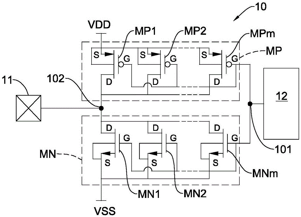 具自身靜電防護(hù)功能的輸出緩沖電路的制作方法與工藝