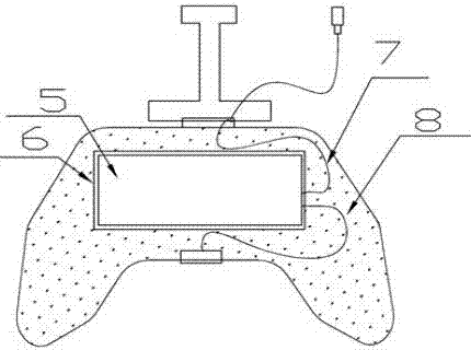 一種內(nèi)置充電寶的手機(jī)游戲手柄的制作方法與工藝