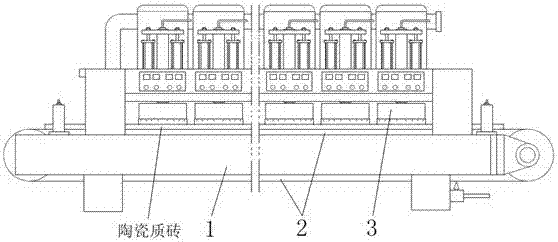 一種陶瓷質磚磚面干拋方法及應用該方法的干拋系統與流程