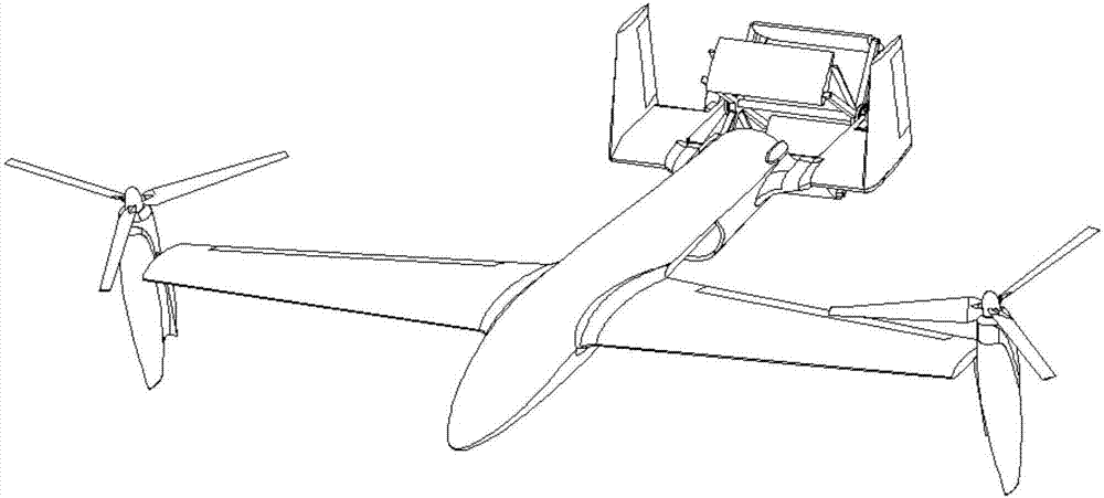 一种混合式倾转旋翼无人机的制作方法与工艺