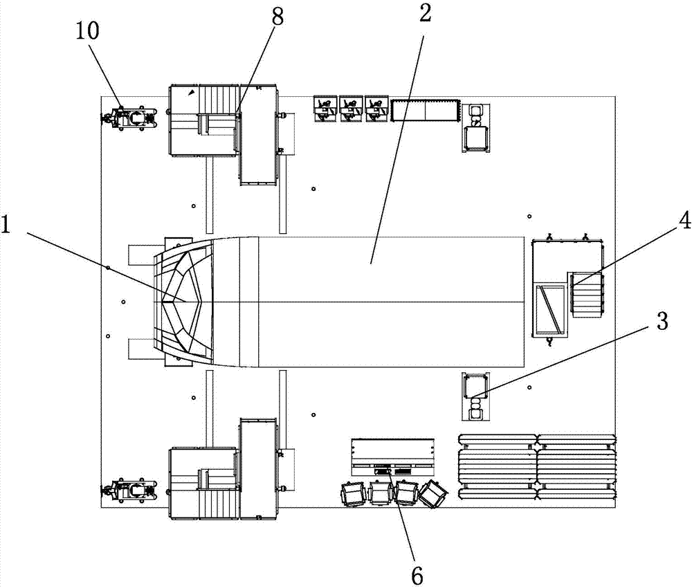 一種飛機(jī)機(jī)身與機(jī)頭對(duì)接數(shù)字化裝配布局結(jié)構(gòu)及布局方法與流程