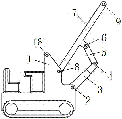 一種兩自由度數(shù)控挖坑機(jī)器人機(jī)構(gòu)的制作方法與工藝