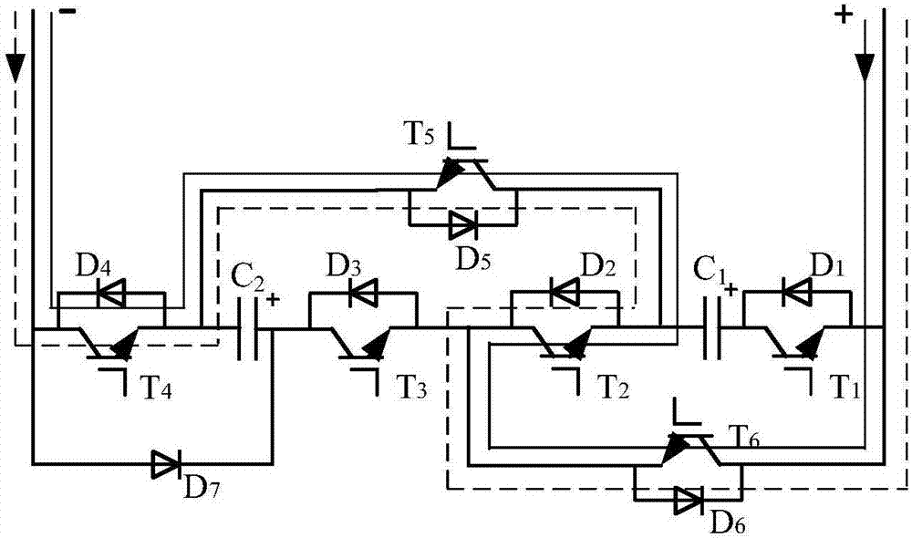 一种具有直流故障电流阻断能力的MMC三电平子模块拓扑及其电容电压均衡控制方法与流程