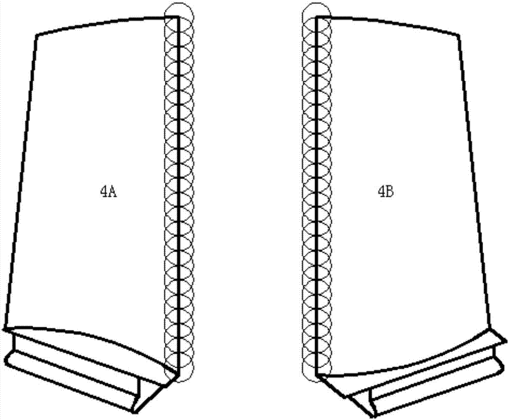 一種渦輪葉片主導(dǎo)邊雙面異步激光沖擊強(qiáng)化方法與流程