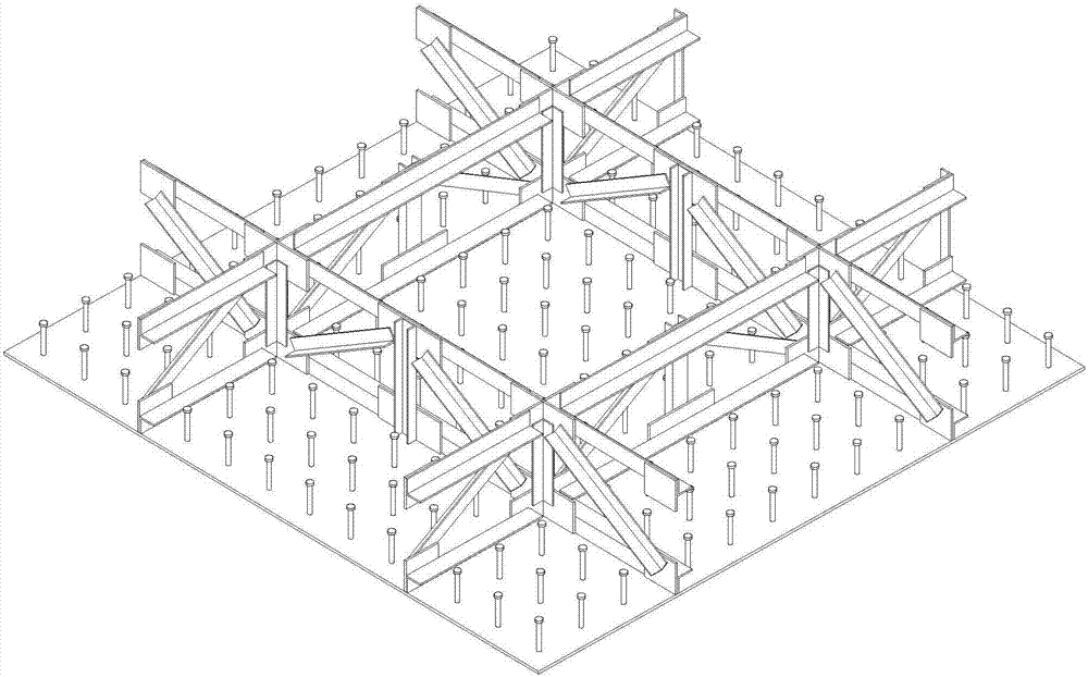 一种内置模块化桁架的双向钢板混凝土组合楼板的制作方法与工艺