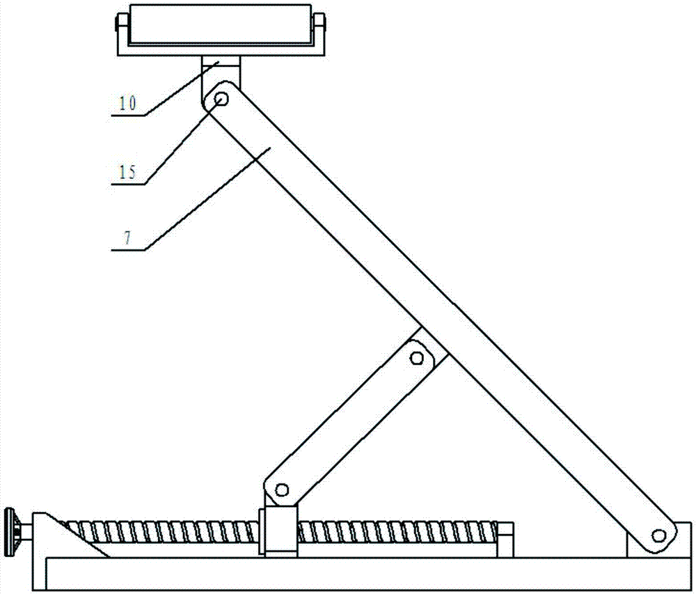 一种系统门窗铝型材切割机的支撑装置的制作方法