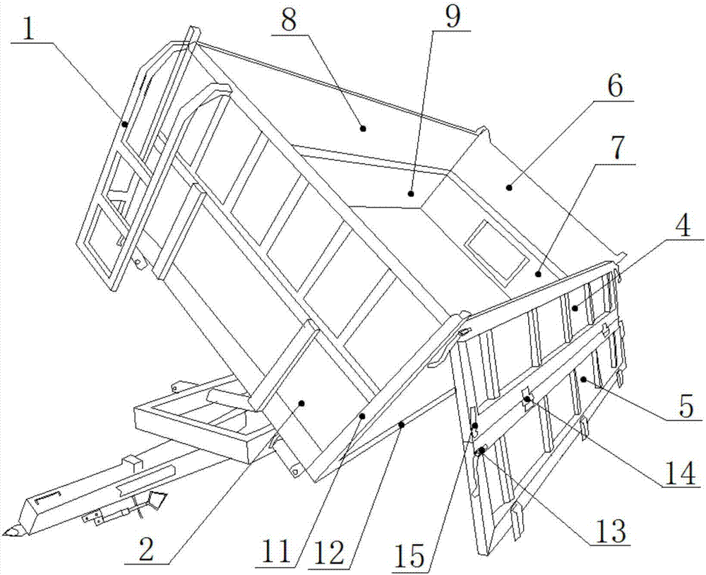 一种组合式农用挂车车厢的制作方法与工艺