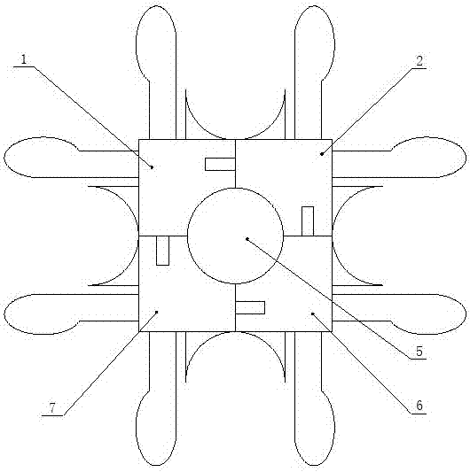 十字形束線卡扣器的制作方法與工藝