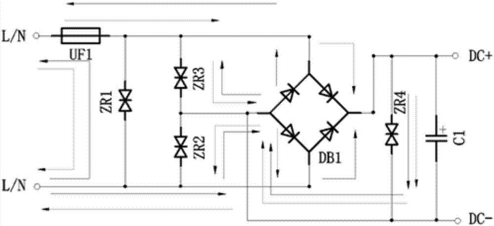 一種開關(guān)電源防雷電路的制作方法與工藝