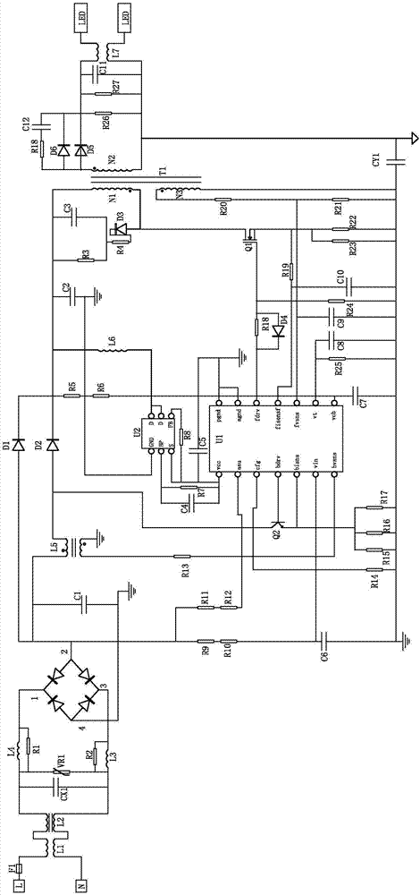 一種雙級PFC調(diào)光驅(qū)動電路的制作方法與工藝