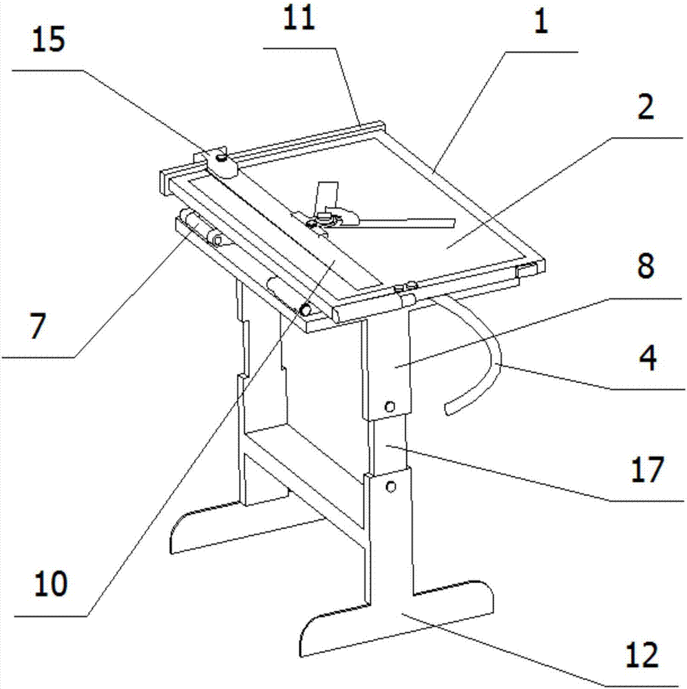 一種環(huán)境藝術(shù)設(shè)計專業(yè)建筑室內(nèi)設(shè)計用多功能繪圖臺的制作方法與工藝