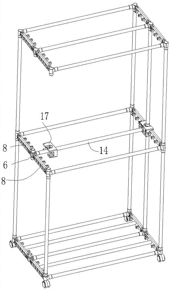 一種結(jié)構(gòu)穩(wěn)定的干衣架結(jié)構(gòu)的制作方法與工藝