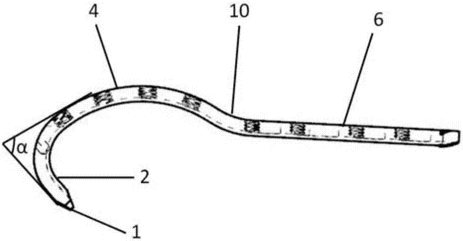 一種用于治療足部第五跖骨近端骨折的內(nèi)固定鉤板的制作方法與工藝