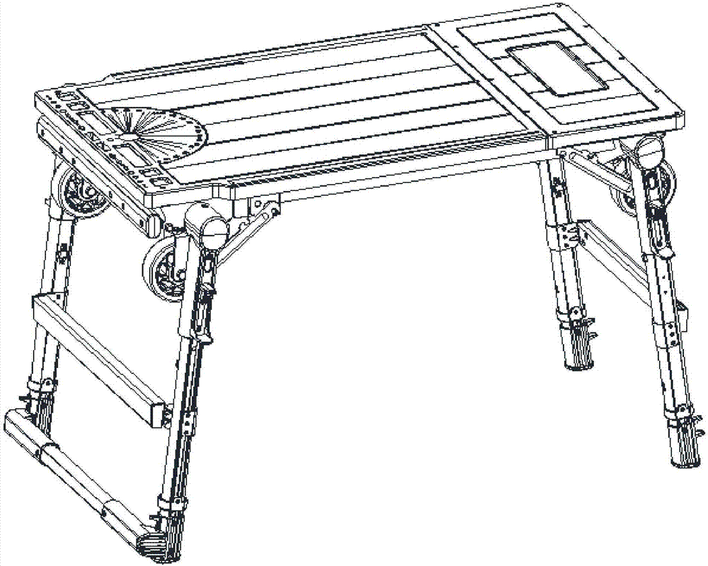 折疊式多用工作臺的制作方法與工藝