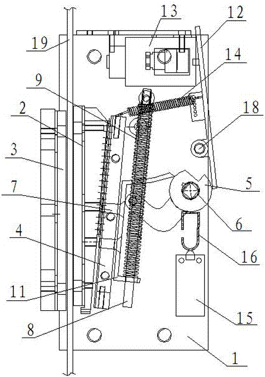电梯紧急制停用曳引绳夹紧装置的制作方法