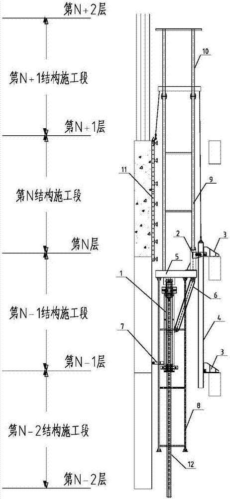 一種單機(jī)位液壓爬模系統(tǒng)的制作方法與工藝