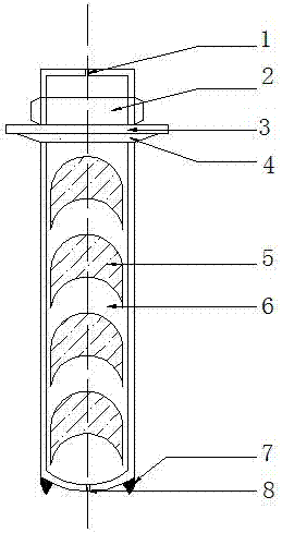 一種具有自動排屑功能的瓦形螺紋帶肋的中空注漿錨桿的制作方法與工藝