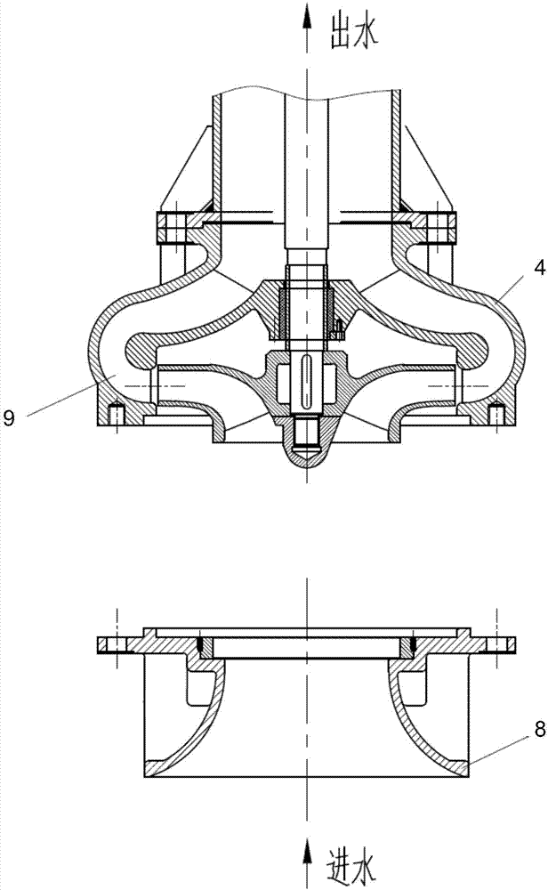 一种半开式导叶体离心泵的制作方法与工艺
