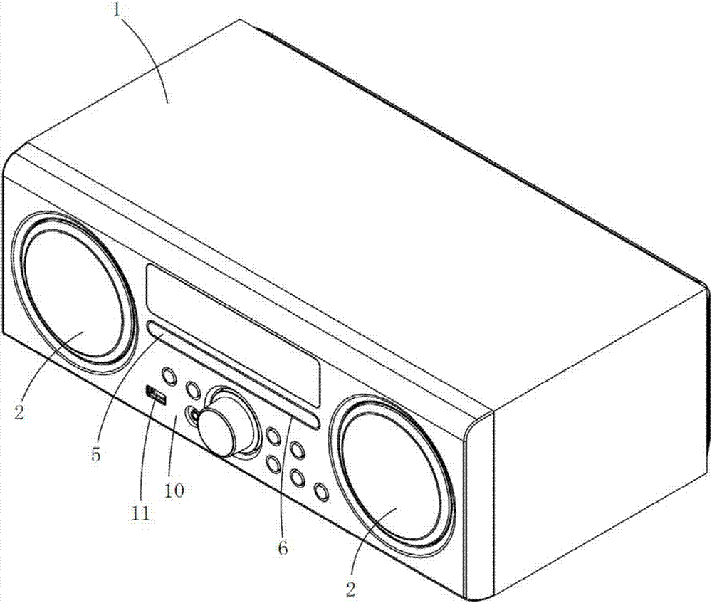 一种喇叭与CD机芯组件共腔体的高清数字音响的制作方法与工艺