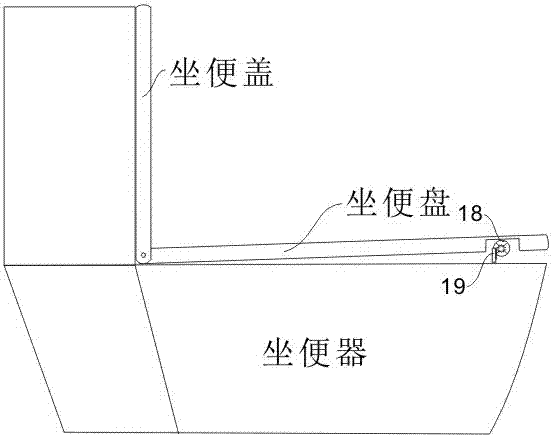 一種電機控制馬桶中坐便盤在坐便器的貼合距離的方法與流程