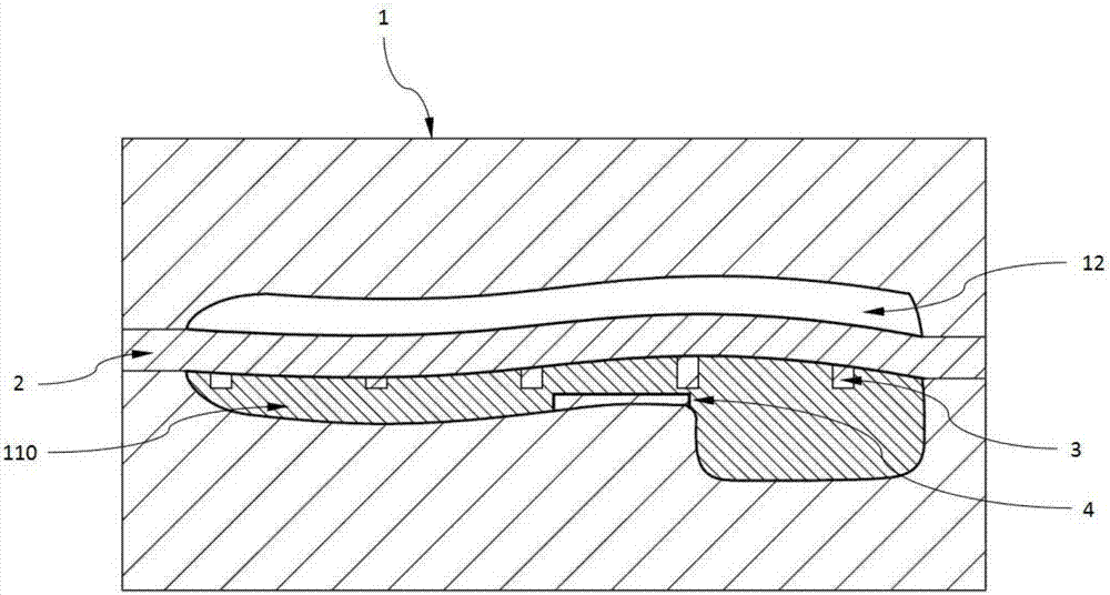 一种马靴大底的成型模具及其成型方法与流程