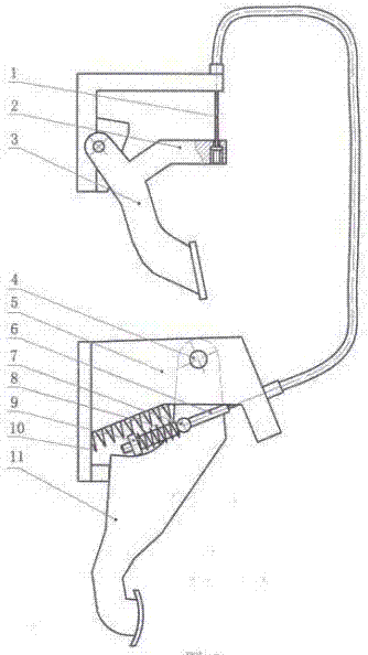 預(yù)防油門當(dāng)剎車的虛擬聯(lián)合器踏板控制裝置的制作方法