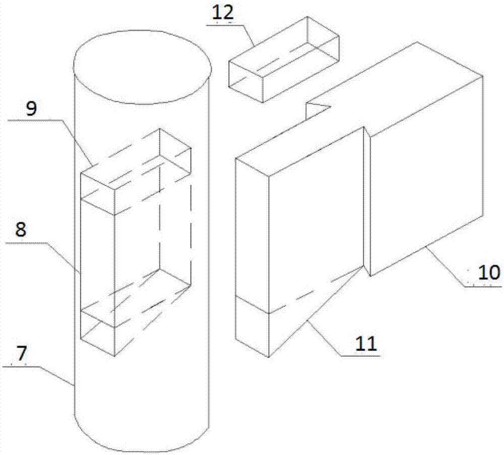 用于木结构建筑梁柱的竖向半燕尾榫节点连接结构的制作方法与工艺