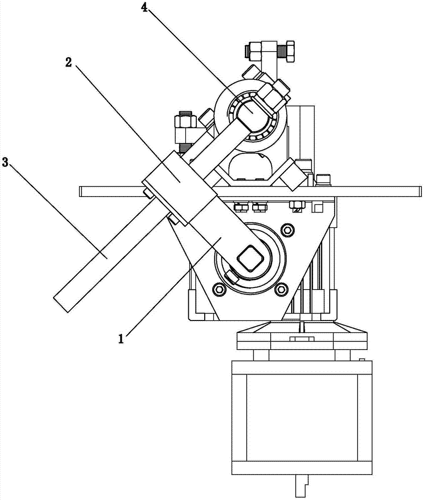 導(dǎo)桿擺動(dòng)傳動(dòng)的道閘機(jī)芯裝置的制作方法