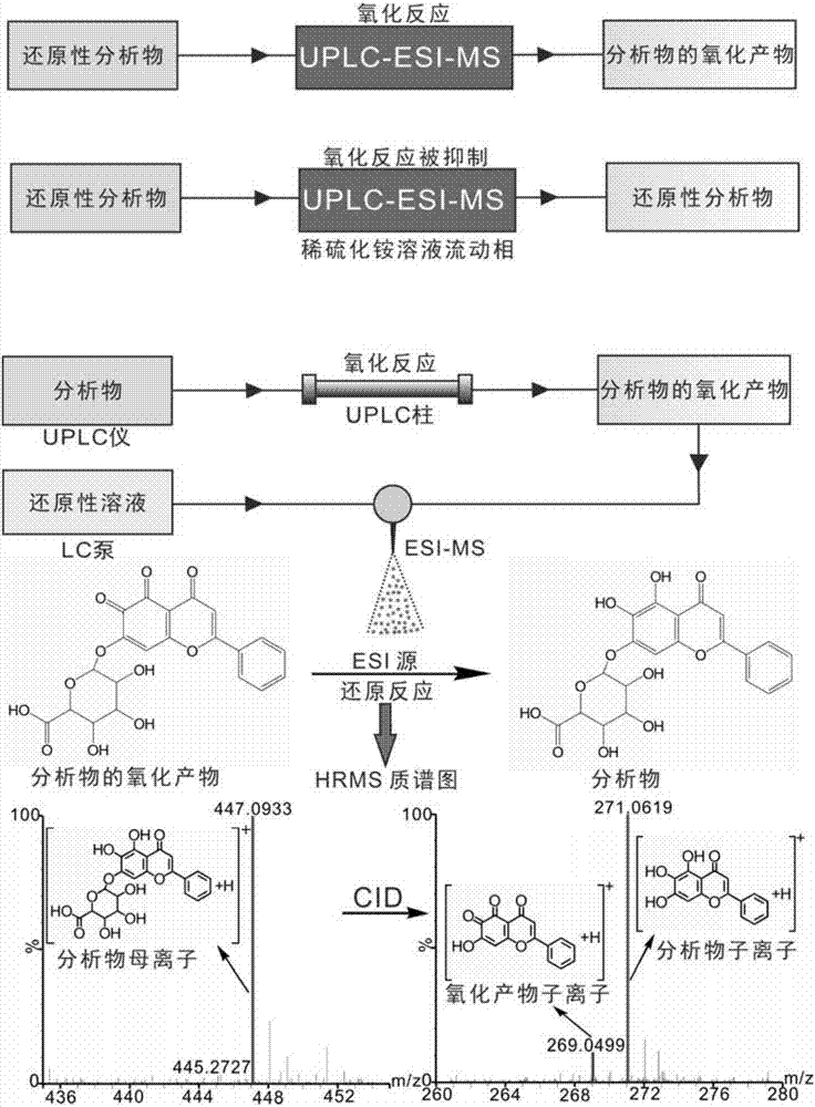 一種解決超高效液相色譜電噴霧質(zhì)譜上發(fā)生氧化反應(yīng)問題的方法與流程