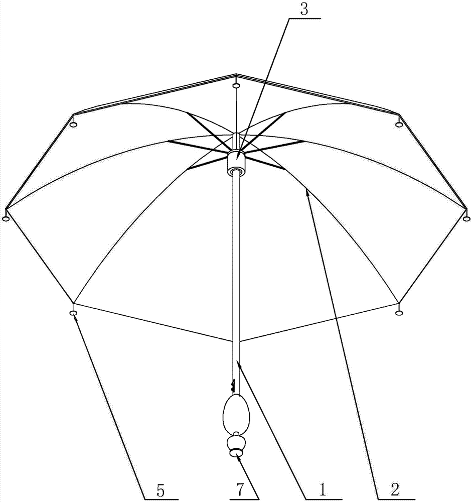 方便固定的伞的制作方法与工艺