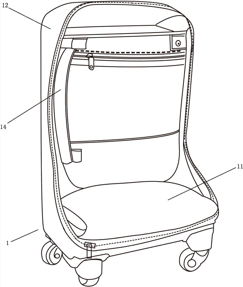 一种可一体化组合背包的行李箱的制作方法与工艺