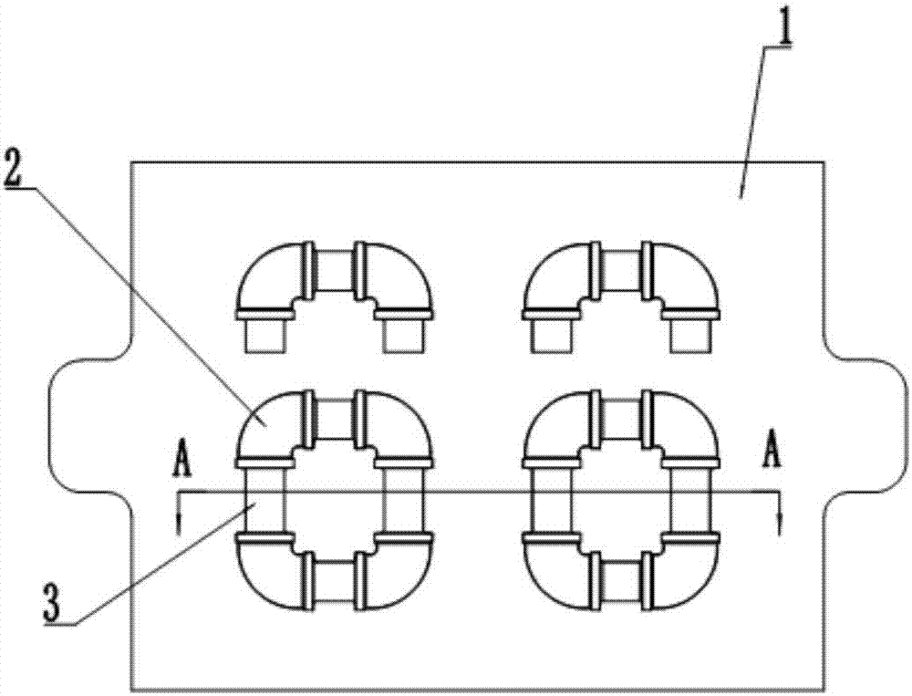 一种玛钢管件整体式铸造型板的制作方法与工艺