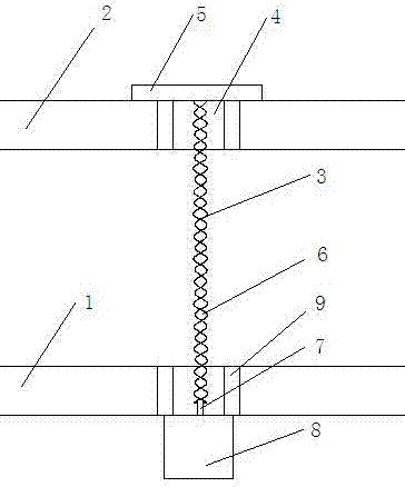 一種發(fā)泡機(jī)壓緊裝置的制作方法