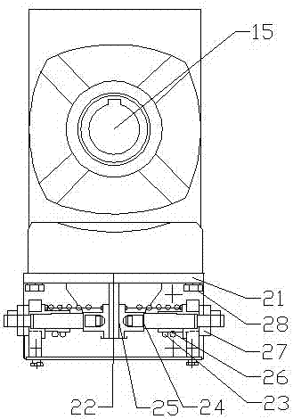 一种带有缓冲结构的轮胎硫化机上翻转型后充气装置的制作方法